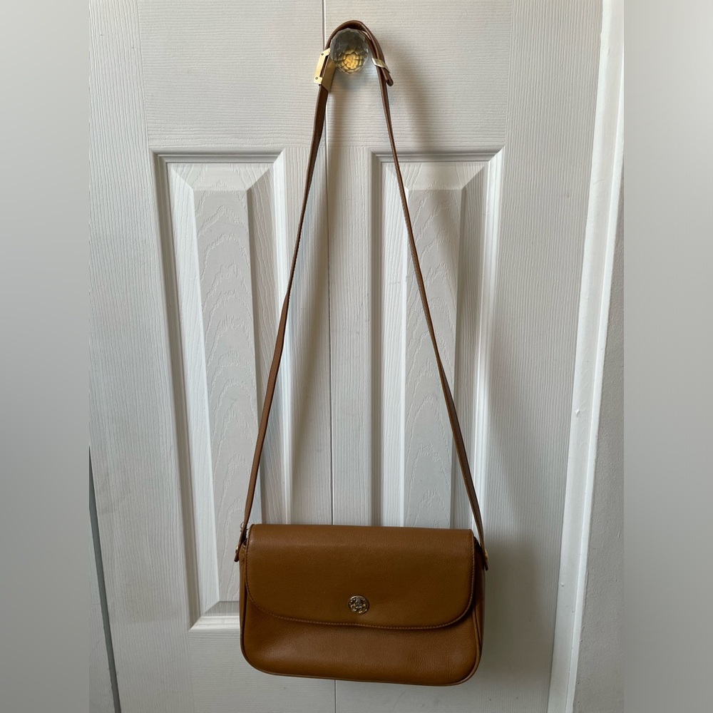 Pourchet crossbody bag in tan leather - Made in France